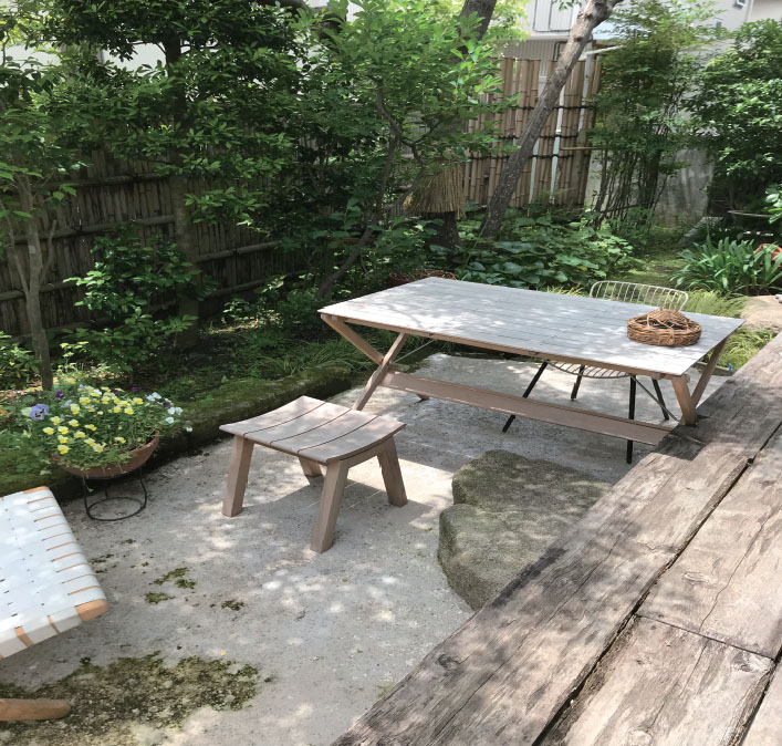 暮らしに合わせて庭をカスタマイズしていく