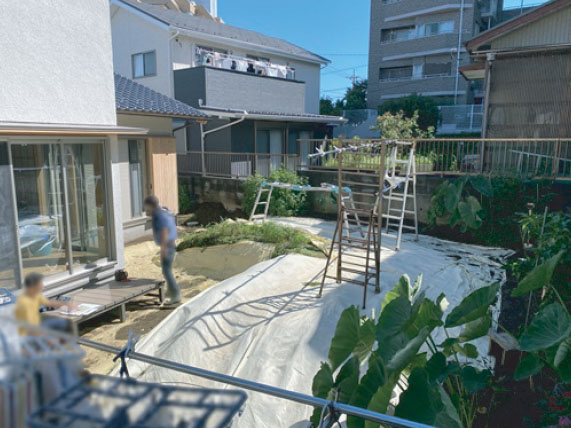 朝霞市の家 外構編02
