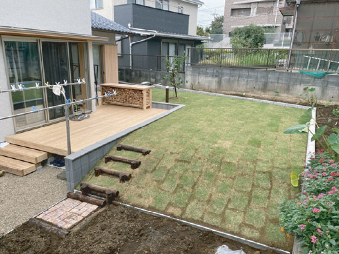 朝霞市の家 外構編02