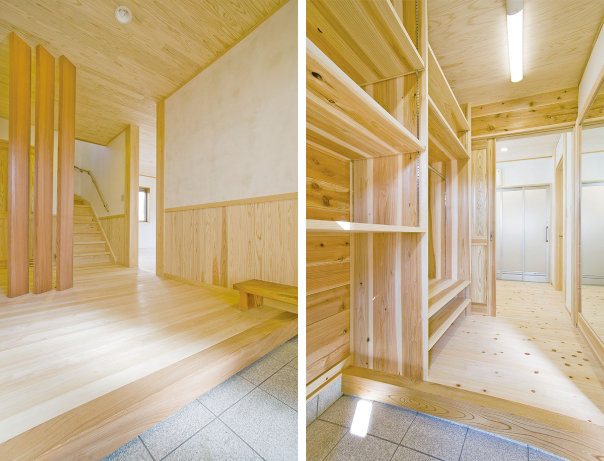 玄関・勝手口回り